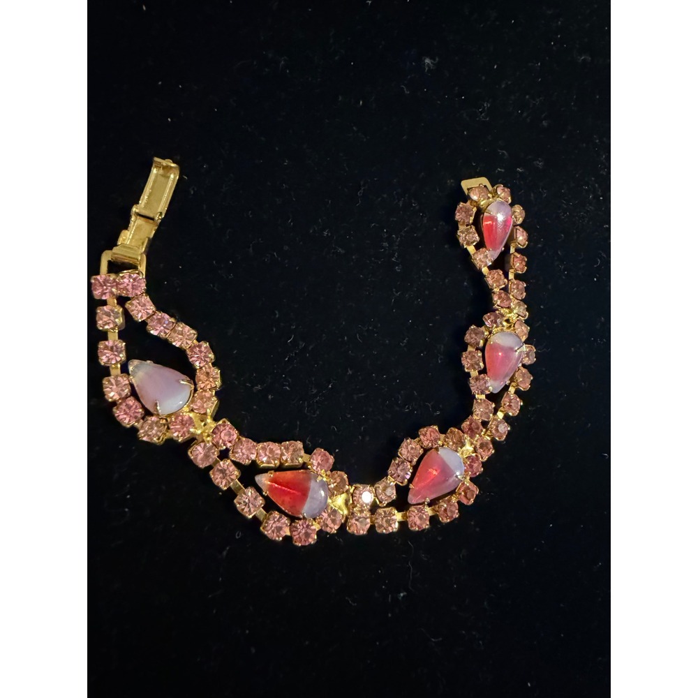 1950's Pin Rhinestone Bracelet